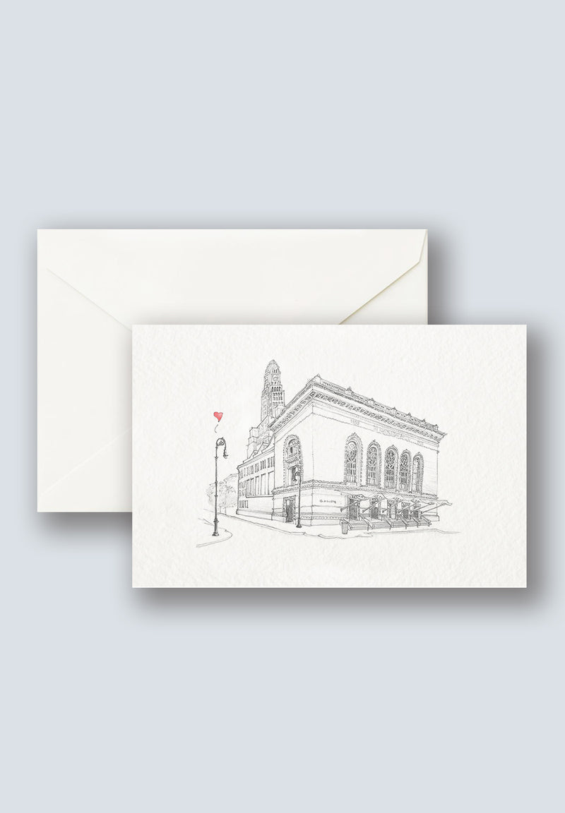 Brooklyn Academy of Music and the Clock Tower Greeting Cards 1