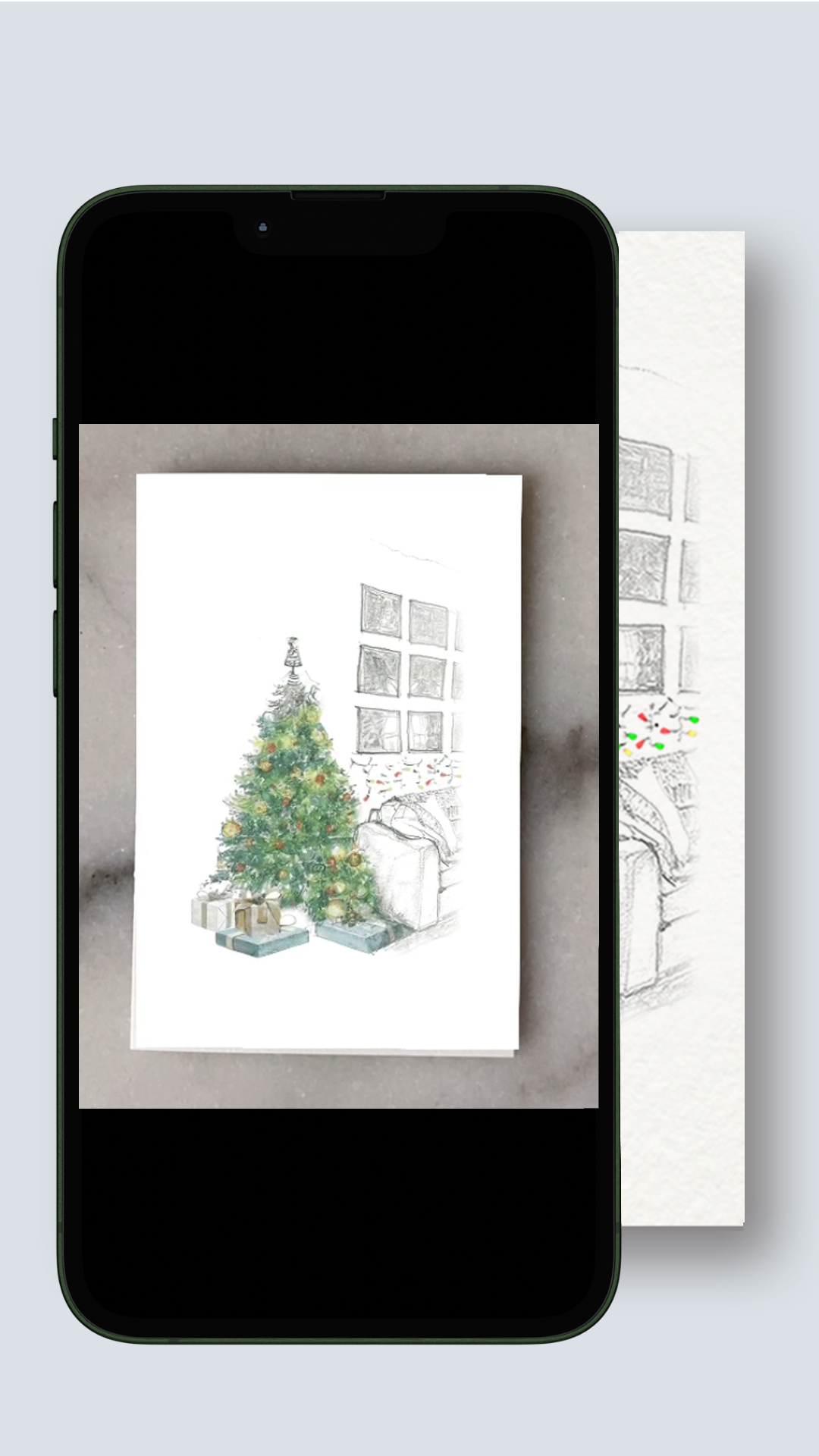 eCard_ AR Interactive Christmas Tree Card (Instant download)